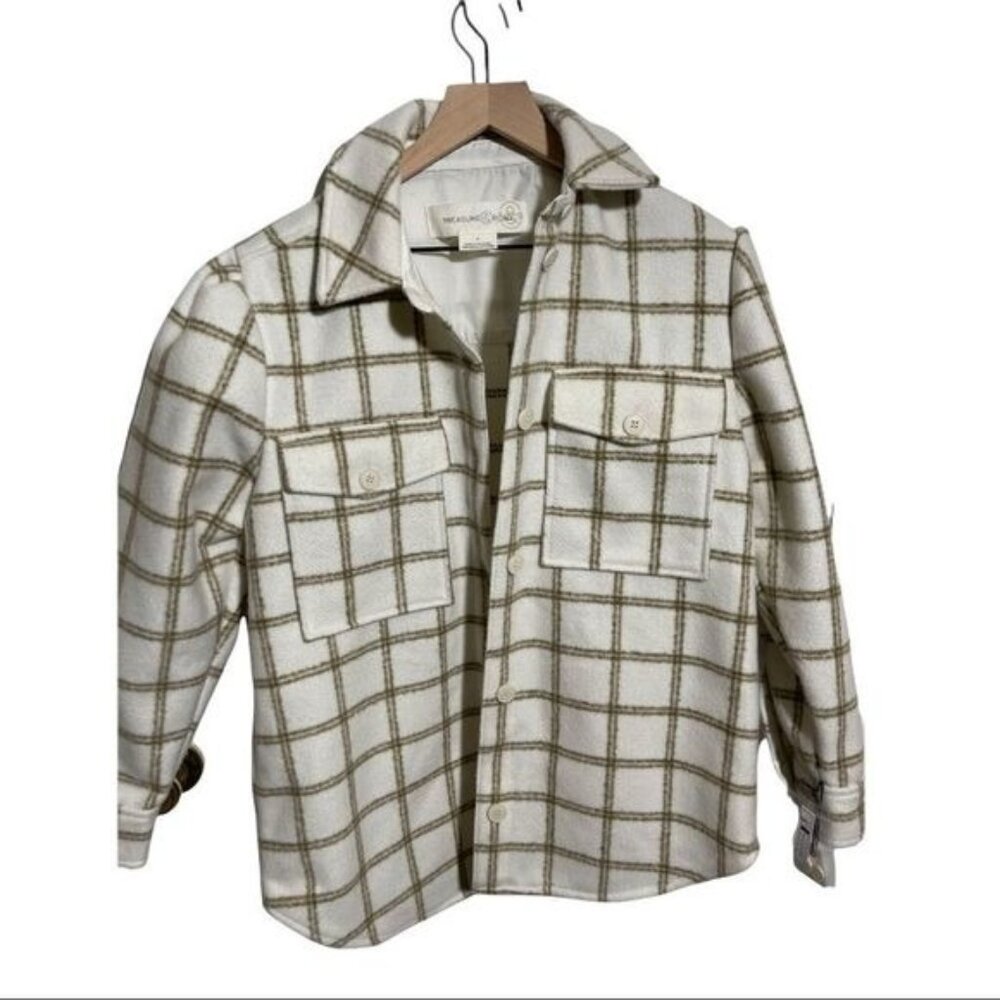 Treasure & Bond Plaid Button Down Carson Pane Boxy Women's Small Shirt J…